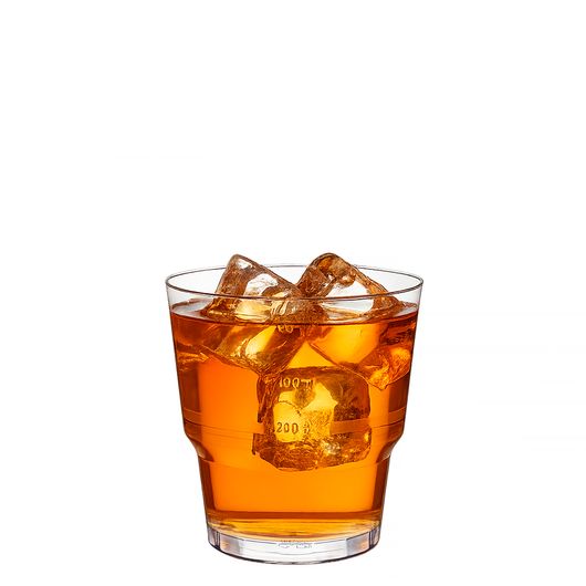 Стакан склоподібний прозорий 200мл 50шт