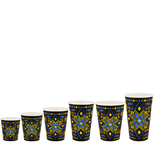 Стакан бумажный 500мл однослойный Стефания 50шт, изображение 3