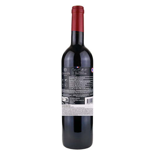 Безалкогольное красное вино Шавин Зеро Каберне Мерло / Chavin Zero Cabernet Merlot Domaines Pierre Chavin 750мл, изображение 2
