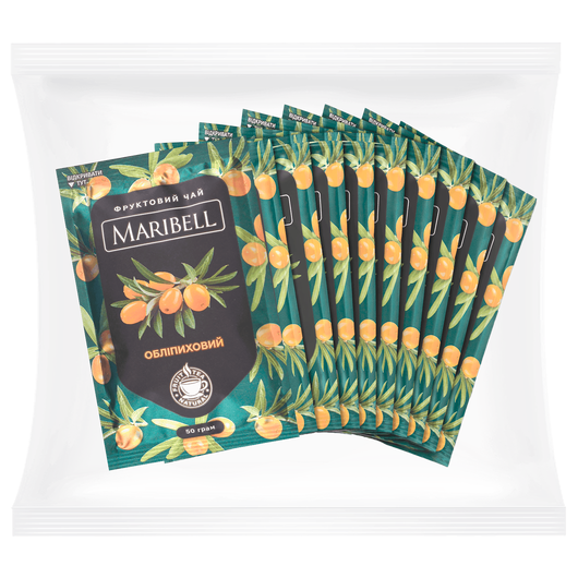 Чай MARIBELL концентрат - Обліпиха 50г 10шт, изображение 3