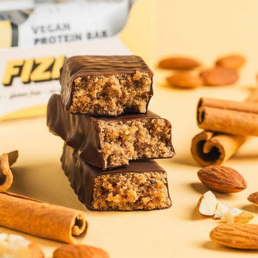 Батончик Fizi VEGAN PROTEIN Cinnamon Roll 40г, изображение 2