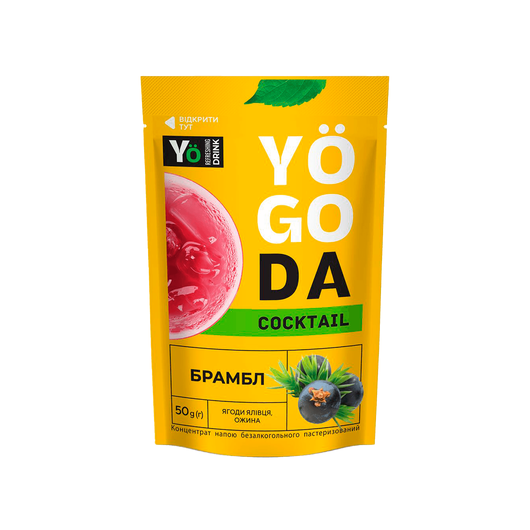 Концентрат YOGODA Коктейль Брамбл 50 г ожинова основа для напоїв