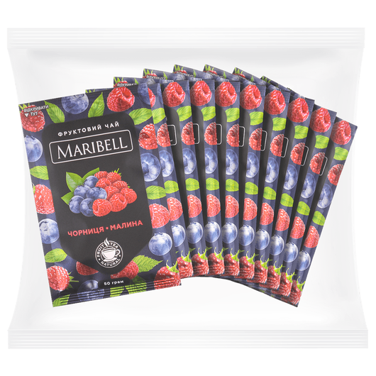 Чай MARIBELL концентрат - Черника-малина 50г 10шт, изображение 3