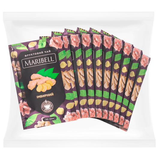 Чай MARIBELL концентрат - Имбирь 50г 10шт, изображение 3