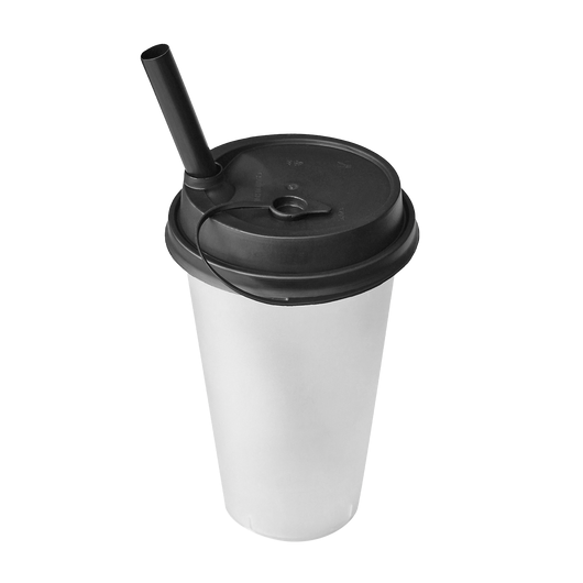 Кришка для стакана Bubble Tea чорна 50шт, изображение 4