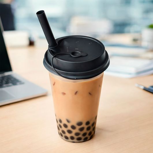 Кришка для стакана Bubble Tea чорна 50шт, изображение 5