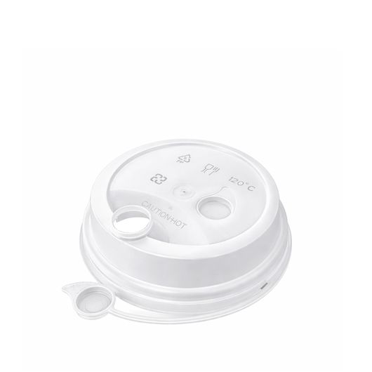 Кришка для стакана Bubble Tea біла 50шт