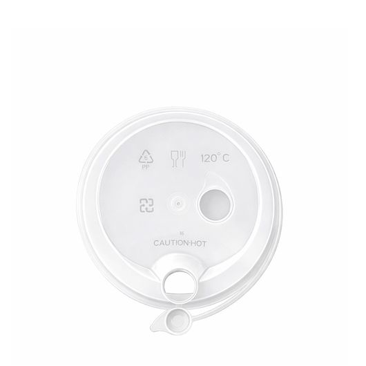 Кришка для стакана Bubble Tea біла 50шт, изображение 2