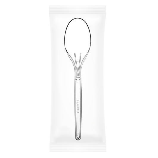 Ложка прозора в індивідуальній упаковці 14см 25шт