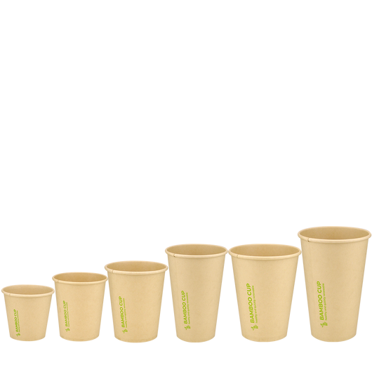 Стакан бамбуковый 340мл однослойный Bamboo Cup 50шт, изображение 3