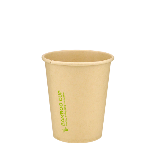 Стакан бамбуковый 270мл однослойный Bamboo Cup 50шт, Размер стакана: 270, Цвет стакана: Крафт, Материал: Бамбук